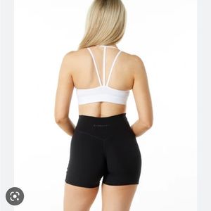 alphalete tri bra- white